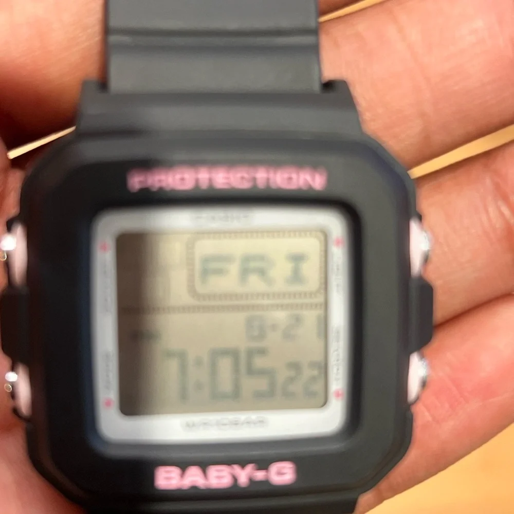Casio Baby-G Black with Pink Accents Digital Watch